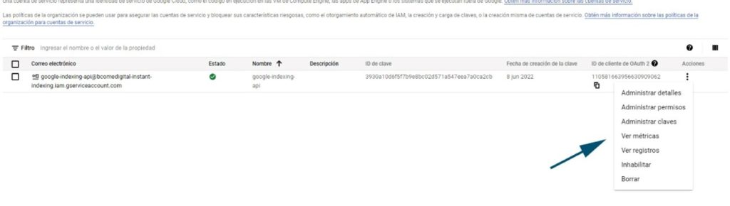 administrar claves