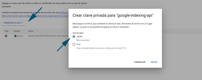 crear clave privada